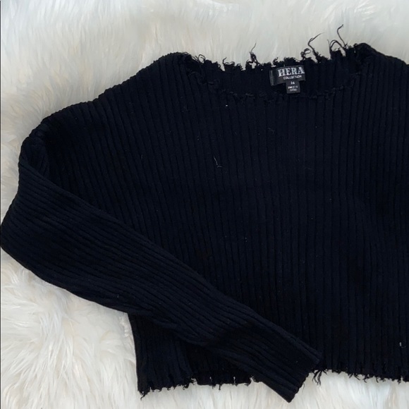 Cropped knit sweater - Picture 2 of 2